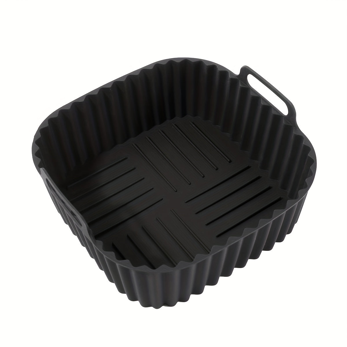 Silicone Air Fryer Liner in 5pcs set, each measuring 19.0cm. Also includes Square Air Fryer Liners Pot and BPA-Free Silicone Basket Bowl. These reusable Baking Tray liners are Dishwasher Safe and make for convenient Oven Accessories. Essential Baking