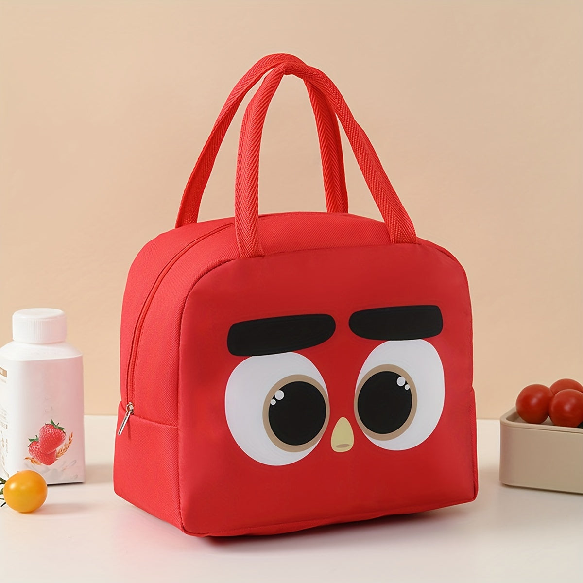 Portable Cartoon Insulated Lunch Bag in Multiple Colors, Available in 1 or 2 Pieces. Keeps Food Fresh and Thermal Sealed. Ideal for Office, School, Hiking, Camping, Picnic, and Kitchen Supplies.