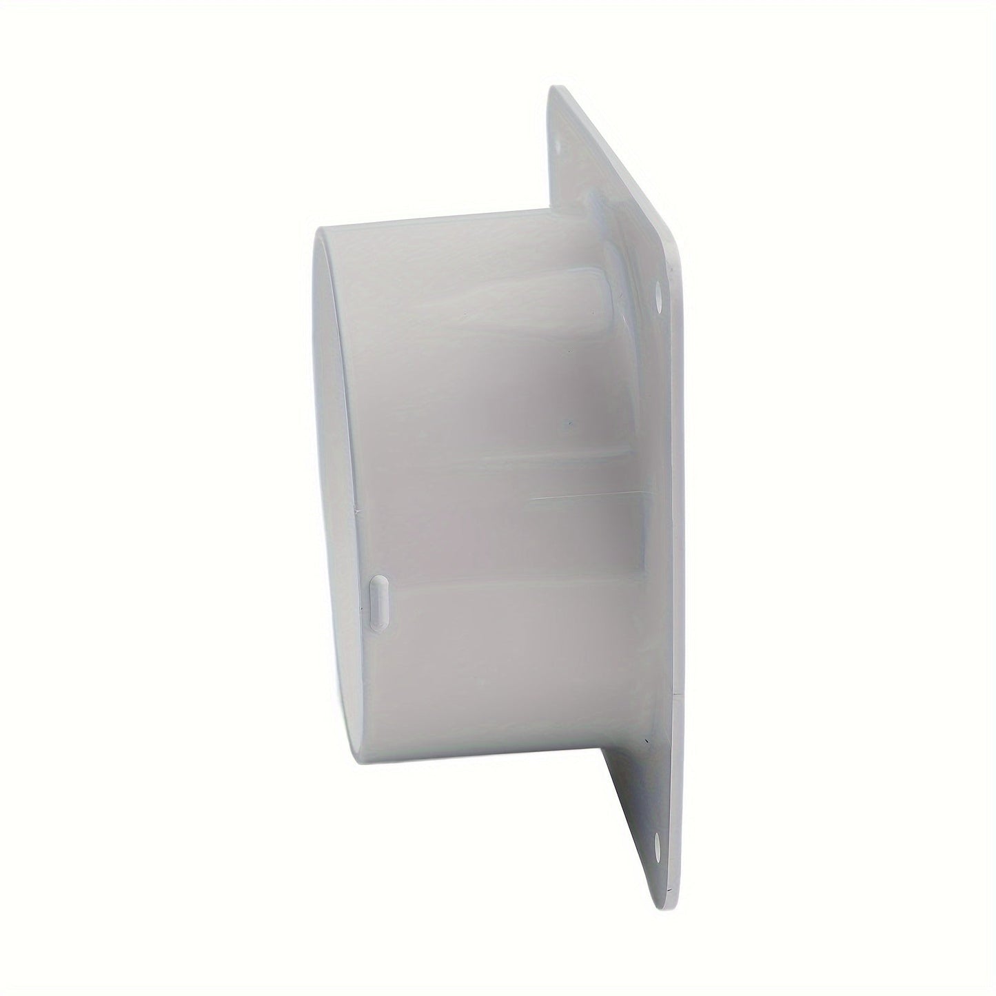 Simple to install, white plastic square flange connector for central air conditioning and ventilation. Can be used as a versatile duct adapter.