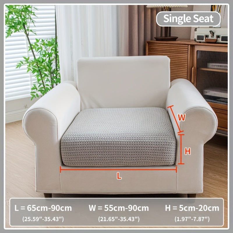 Waterproof stretch sofa cover, modern non-slip couch protector, pet-friendly elastic slipcover for living room, fits all seat and L-shaped sofas.