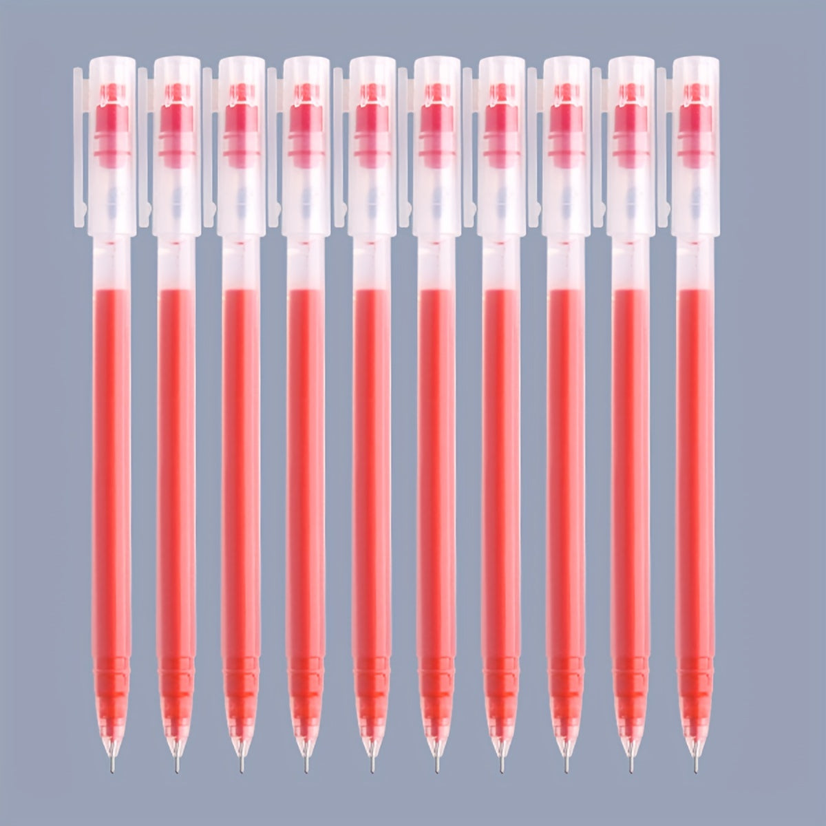 Large capacity gel pens in 0.5mm needle tube, 6 or 10 pcs, ideal for students and office writing.