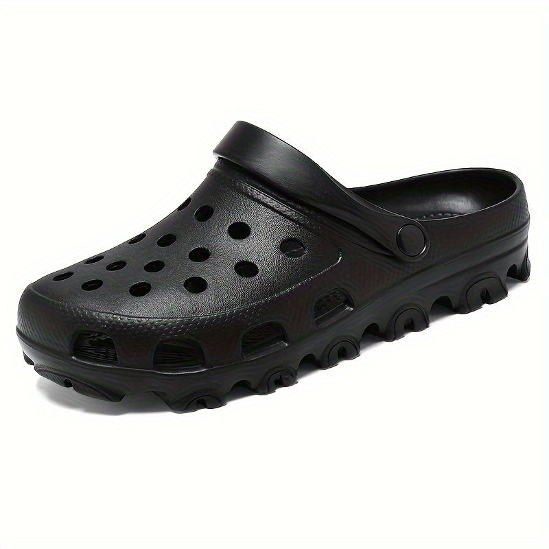 Men's quick-dry clogs with non-slip soles, breathable design.