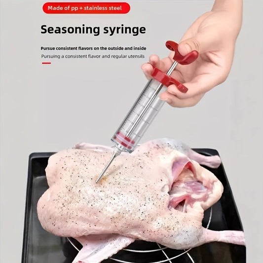 Inject flavor into your meat with our versatile Meat Syringes! Perfect for marinades, smoking, grilling, and makes a great gift for Easter or Christmas.