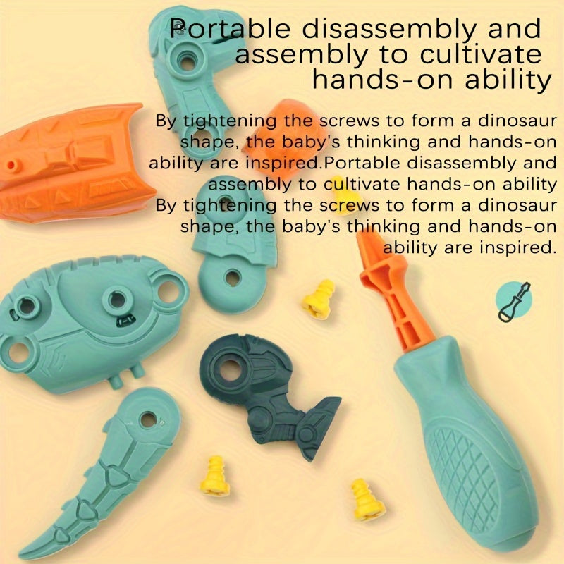 Kids can build their own Tyrannosaurus toy with the Disassembly Dinosaur DIY set including screws, puzzles, and ejector for endless fun!