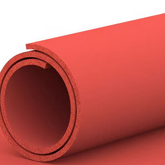 Durable Red Silicone Foam Pad for High Temperatures - Fireproof and Shock-Absorbing Sealant for Heat Press and Screen Print Machines. Great for Flatbed Transfer and Pressing. Waterproof and Non-Slip with Smooth Texture. Made with Silicone for