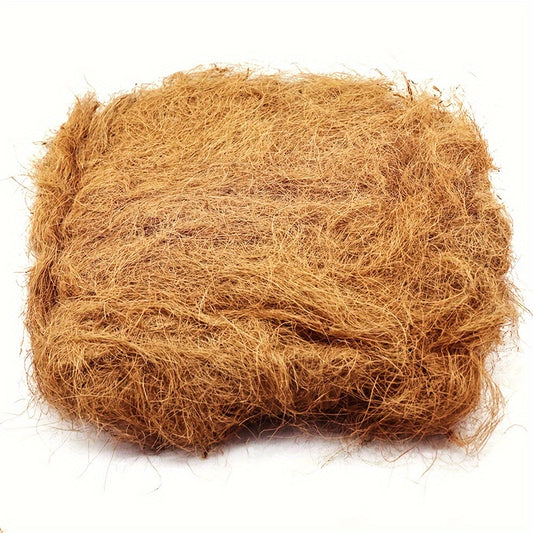 [Customer Favorite] 50g Coco Coir Coconut Husk Fiber for Orchids, Crafts, Pet Bedding, and Soil Temperature Maintenance. Insect-proof and suitable for Aquarium Decoration.