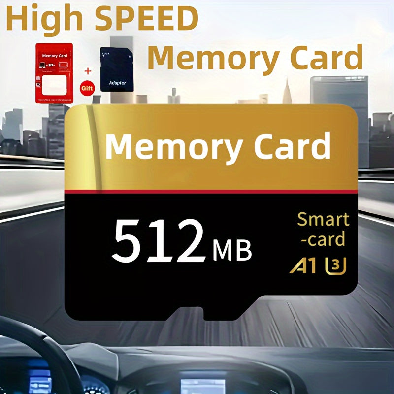 Versatile TF/SD Flash Card with Secure File Storage, suitable for Tablets, Cameras, Phones & More, with Connector. Sizes range from 256MB to 2GB for High-Speed performance.