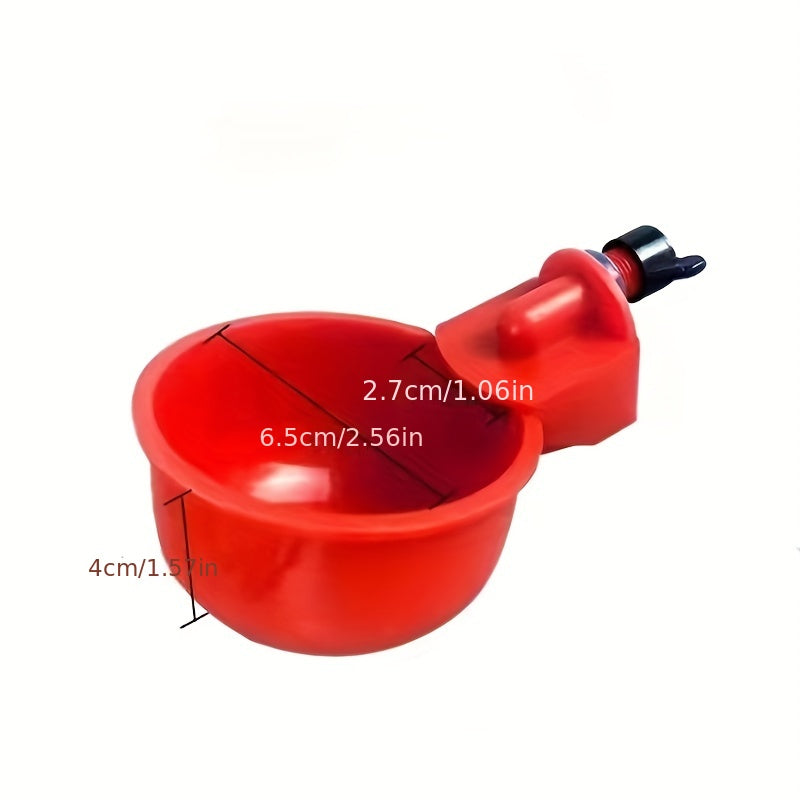 5/10 Automatic Chicken Waterer with Feeder Kit, suitable for various poultry including chicks, duck, goose, turkey, and bunny. Perfect for chicken coop.