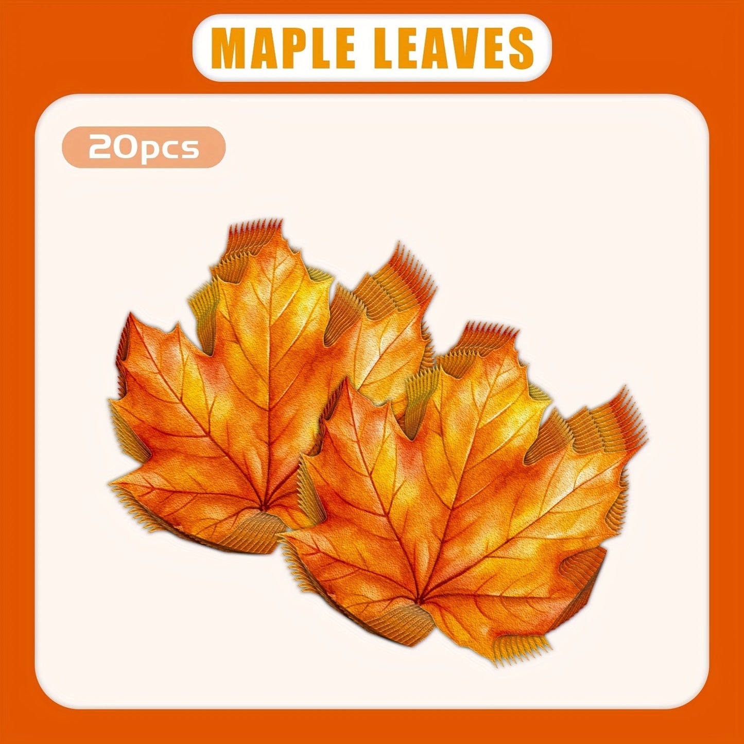 4-Ply Disposable Napkins in Autumn Maple Leaf Design - Ideal for Thanksgiving, Fall Harvest Events, and Wedding Celebrations