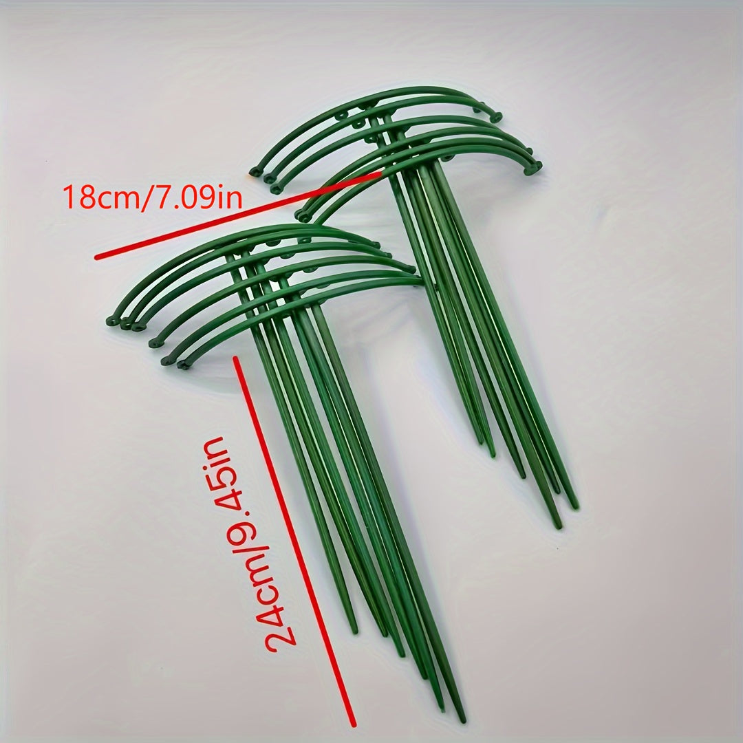 20-упаковка Регулируемых Поддерживающих Колышков для Растений, идеальных для различных растений, таких как Помидор, Монстера, Пион и Гортензия.