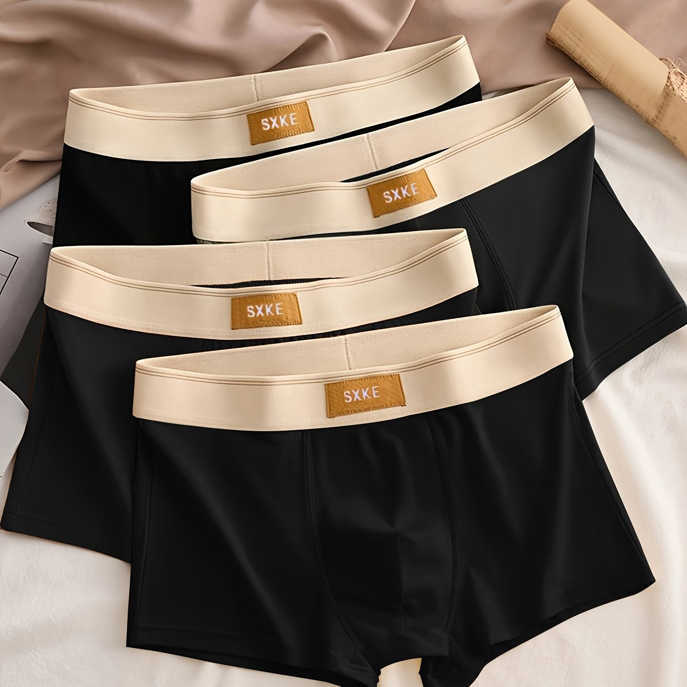 Breathable cotton underwear for students in large sizes, featuring a loose fit.