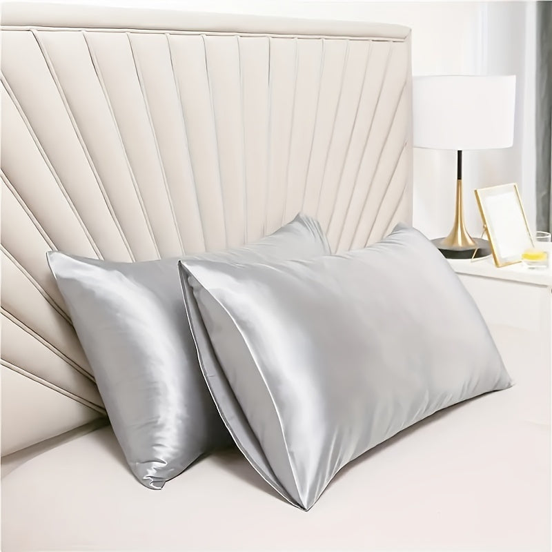 Indulge in Luxury with a Single Luxury Satin Pillowcase - Smooth, Comfortable & Gentle on Skin, Available in Solid Colors with Envelope Closure, Easy to Clean in the Washing Machine - Ideal for Home Bedding