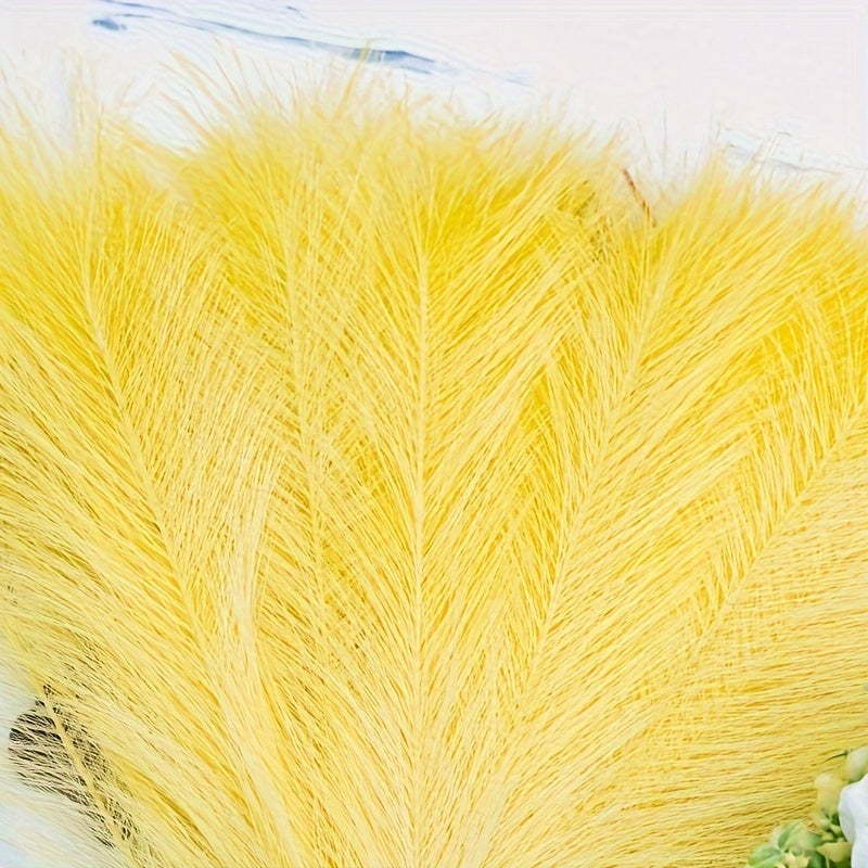 Artificial Reed Pampas Flower Set includes 5pcs of 42.93cm Single Fork Pampas Grass Perfect for Bohemian Decor and Holiday Events Easy to Use and Durable for Indoor Living Room Decoration