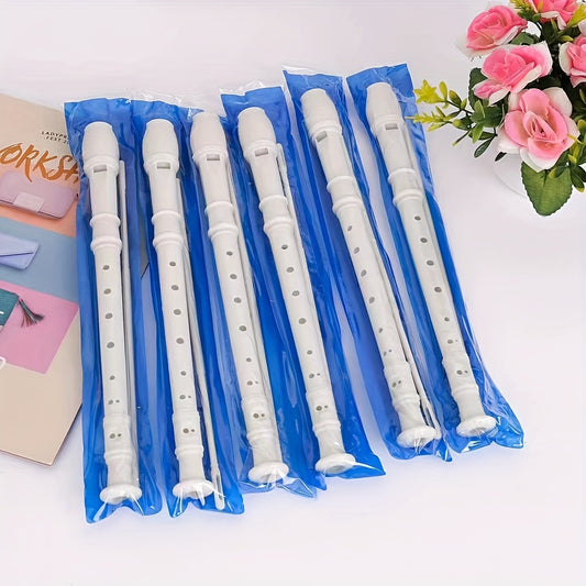 1pc Plastic Flute with 8 holes, versatile music equipment for educational purposes. Comes in multiple colors. Eid Al-Adha Mubarak!