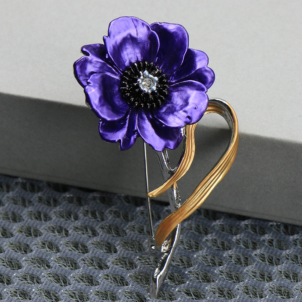 Dainty Daisy Enamel Flower Brooch Pin - Perfect for Women's Fashion, Sunflower Wedding Parties, and Corsage Accessories