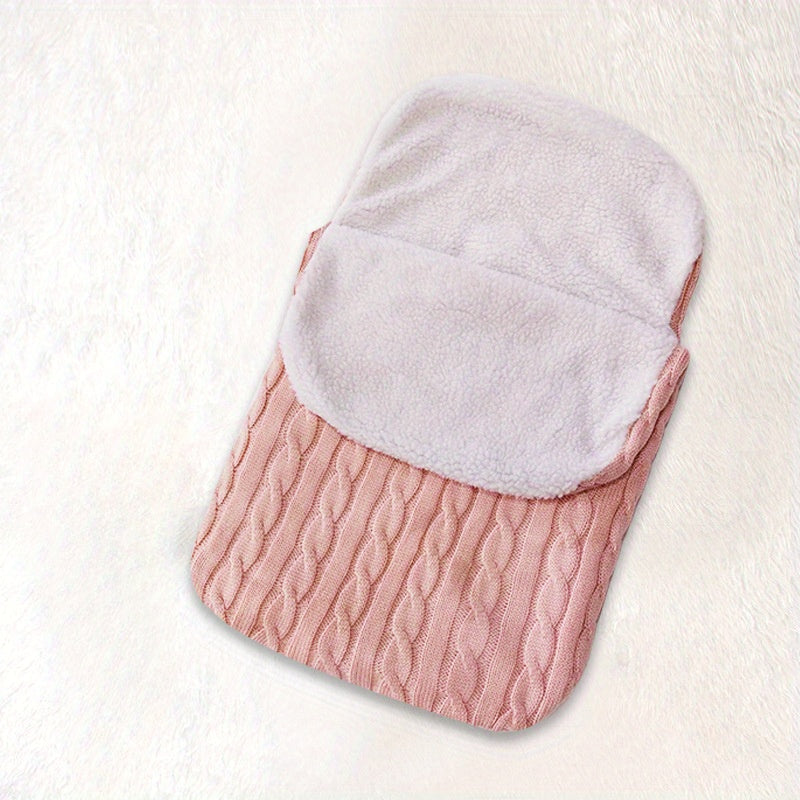 Thickened Knitted Warm Pad with Plush Velvet, Perfect for Christmas, Halloween, and Thanksgiving Day Gifting