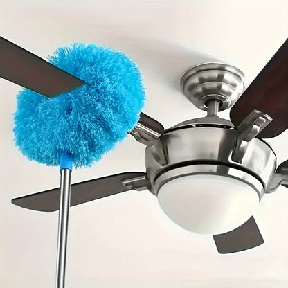 The Microfiber Ceiling Fan Cleaner is a versatile solution for cleaning hard-to-reach places. With its telescopic wand and reusable duster, it makes cleaning ceiling fan blades and walls a breeze. Perfect for use on bookshelves, furniture, and more, this