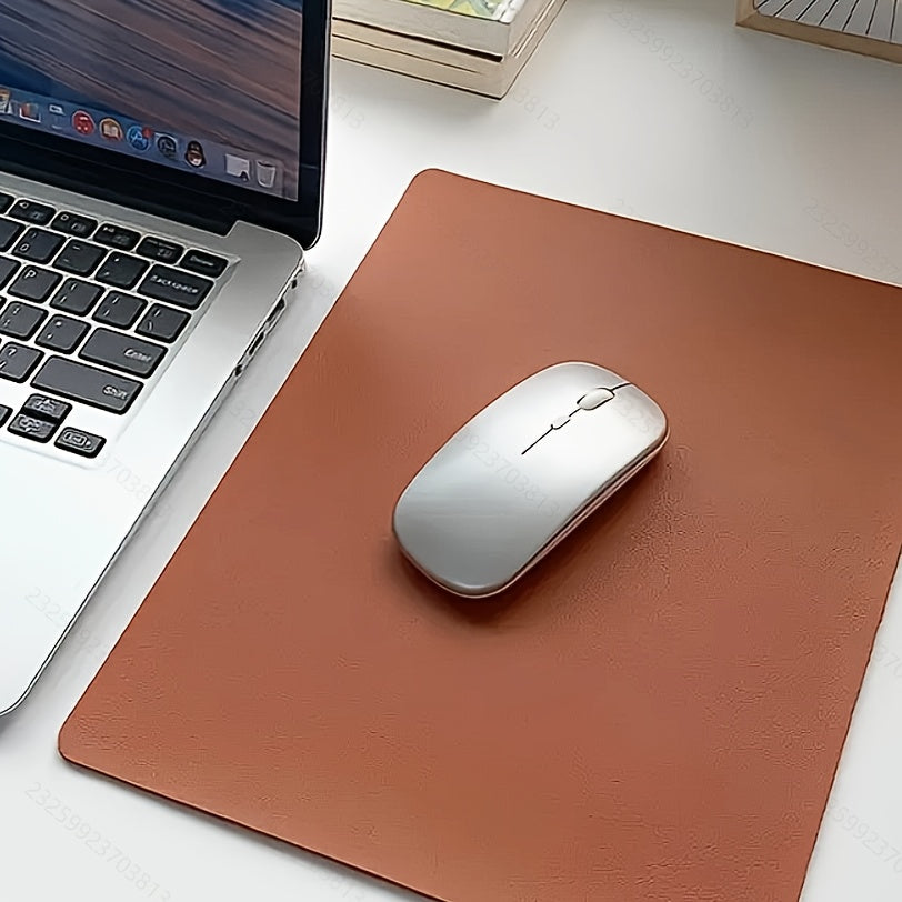 Simple, Fashionable Artificial Leather Mouse Pad for Home Office or Student Use