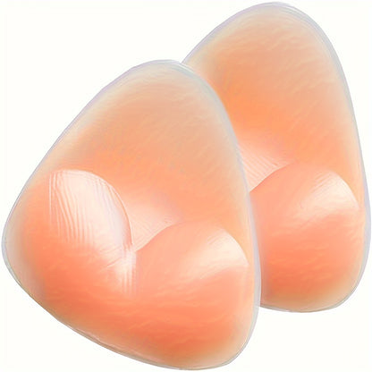 Silicone bra insert pads for enhancing chest in women's lingerie.