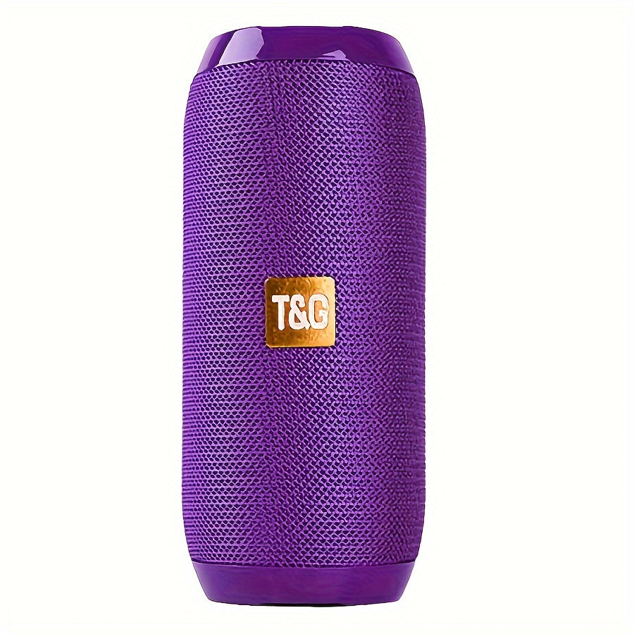 TG117 Portable Wireless Speaker with TWS Stereo, Built-in Mic for Calls, FM Radio, TF Card and USB Playback - Perfect for use.