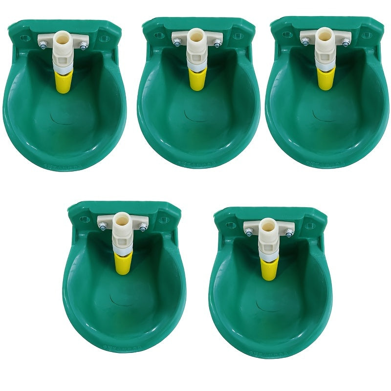 Small animal feeder for goats, with options for 1pc, 3pcs, or 5pcs. Automatic drinking water device for raising sheep, with an aquatic bowl and drinking water tank.