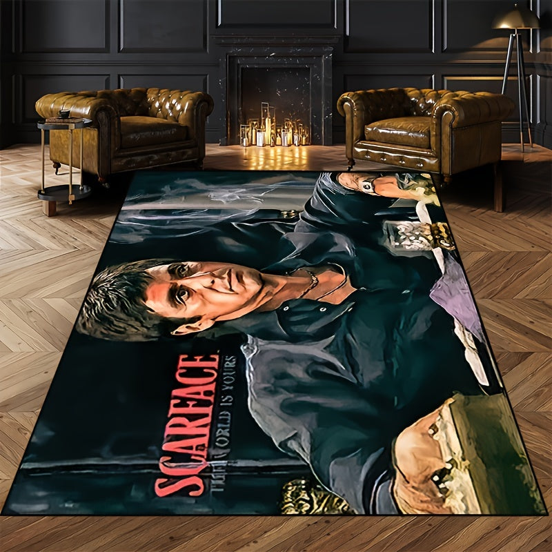 Injured by Gentleman in Navy Shirt - Durable, Anti-Skid, Easy-to-Clean Carpet for Home Décor in Various Spaces