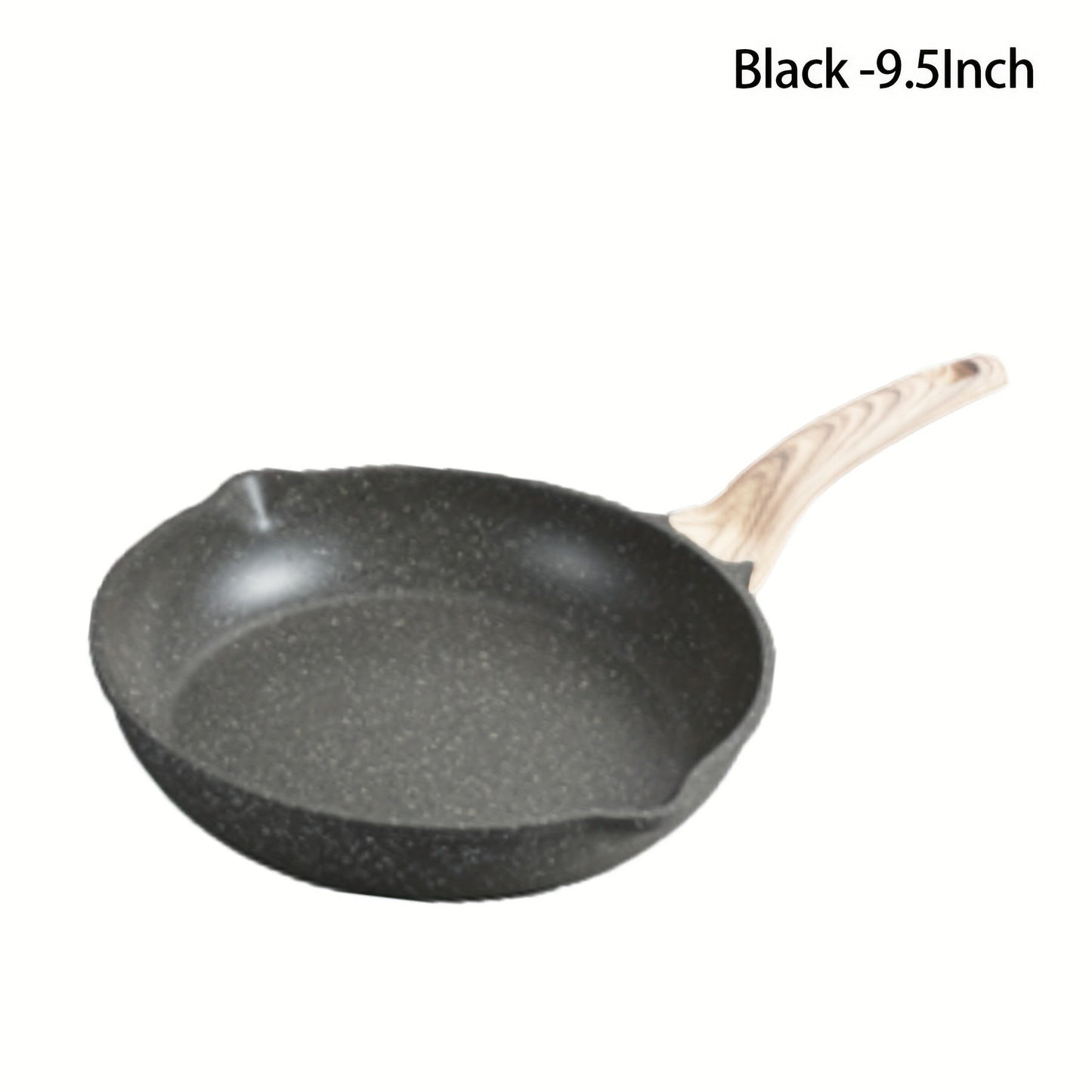 Nova Home Nonstick Frying Pan Set - Includes 19.81cm, 24.13cm, and 27.94cm Skillets with Stay-Cool Handle, Made with Healthy Stone Cookware, Suitable for Induction Cooking, PFOA Free, Features Wooden Handle