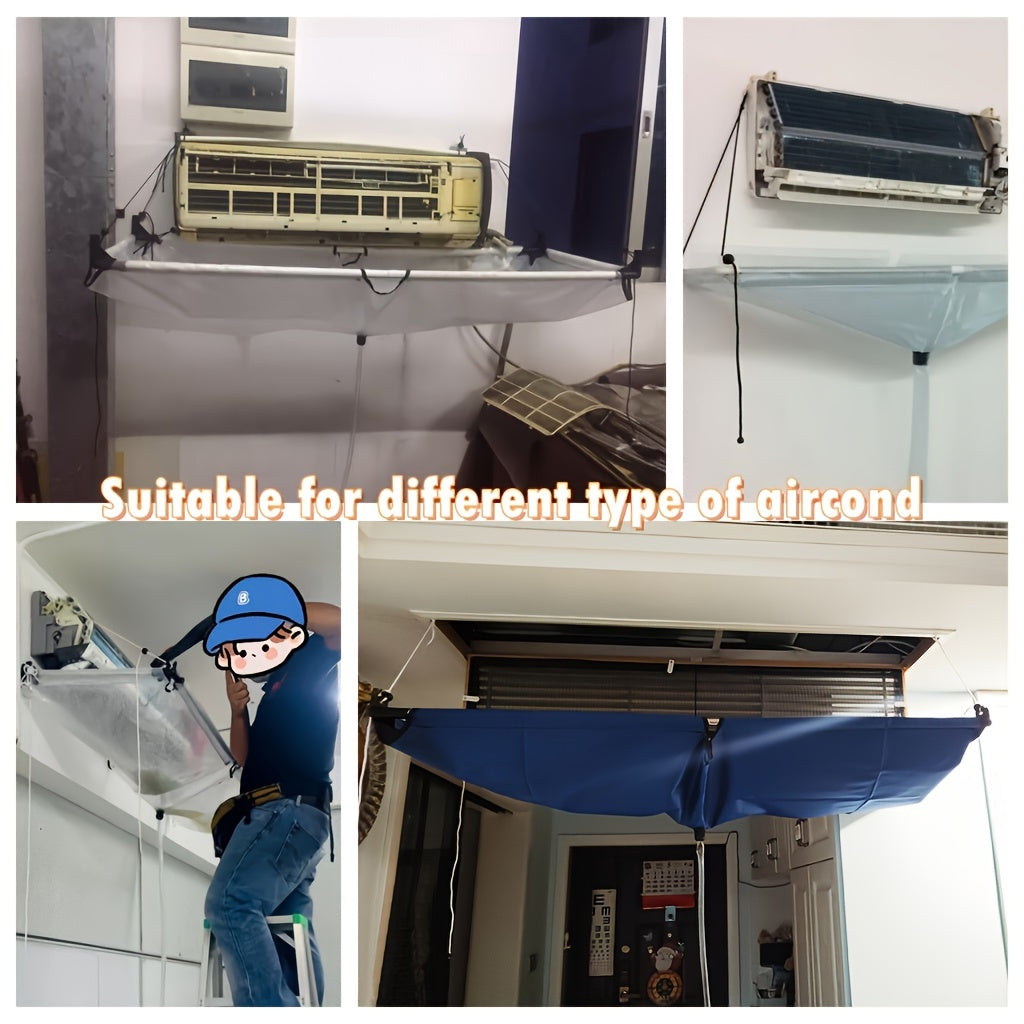 Get the Professional Thick Air Conditioner Cleaning Cover for all types of AC units - No power needed!