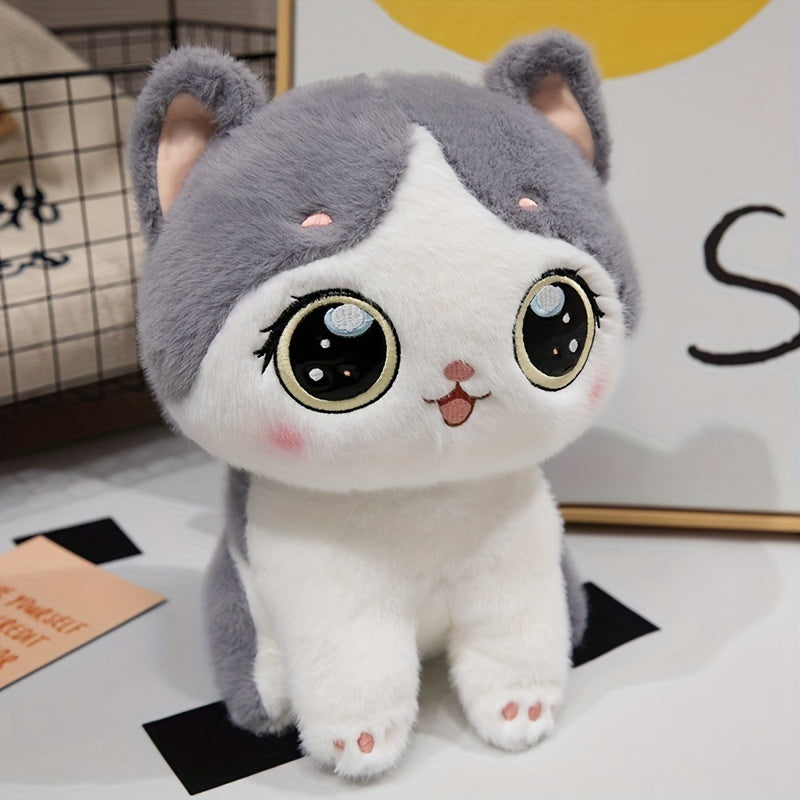 Cute and fluffy simulation cat plush toy - perfect gift for friends and family. Great for home decor.