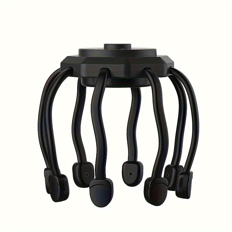 1pc USB rechargeable electric octopus claw scalp massager for home and travel, ideal for New Year and holiday gifts