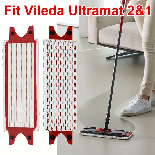 GFRED offers high-quality replacement mop pads specifically designed for the Vilida Ultramat 2in1 Mop. These pads are built for strong decontamination and water absorption, making them perfect for cleaning tile, bathroom, and all floor types. Enhance