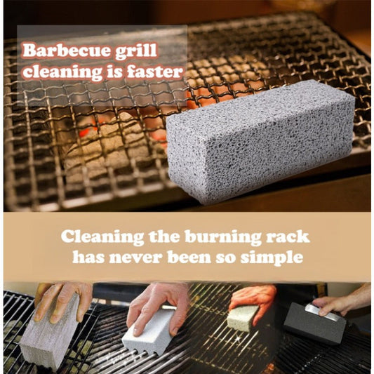 Keep your portable barbecue grill clean with this convenient brush set designed for home use. Easily clean tough grease with the included three pieces: a barbecue brush, pumice stone, and multifunctional pumice stone handle brush. Perfect for outdoor