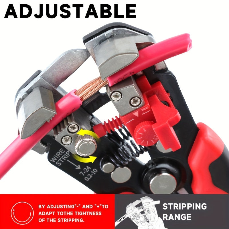 5-in-1 Automatic Wire Stripping Pliers for Crimping, Cutting, Splitting, and Merging Wires