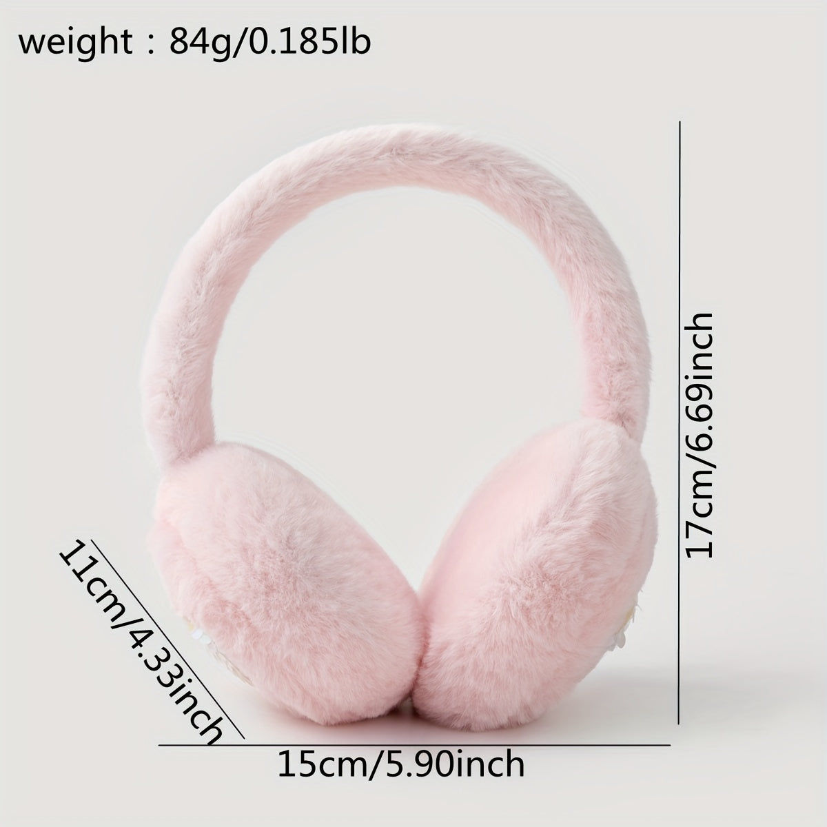 Keep cozy and stylish with these adorable Pink Heart Plush Earmuffs - perfect for daily use during the cold winter months. Made with thick materials, they provide excellent warmth and protection for your ears during outdoor activities.