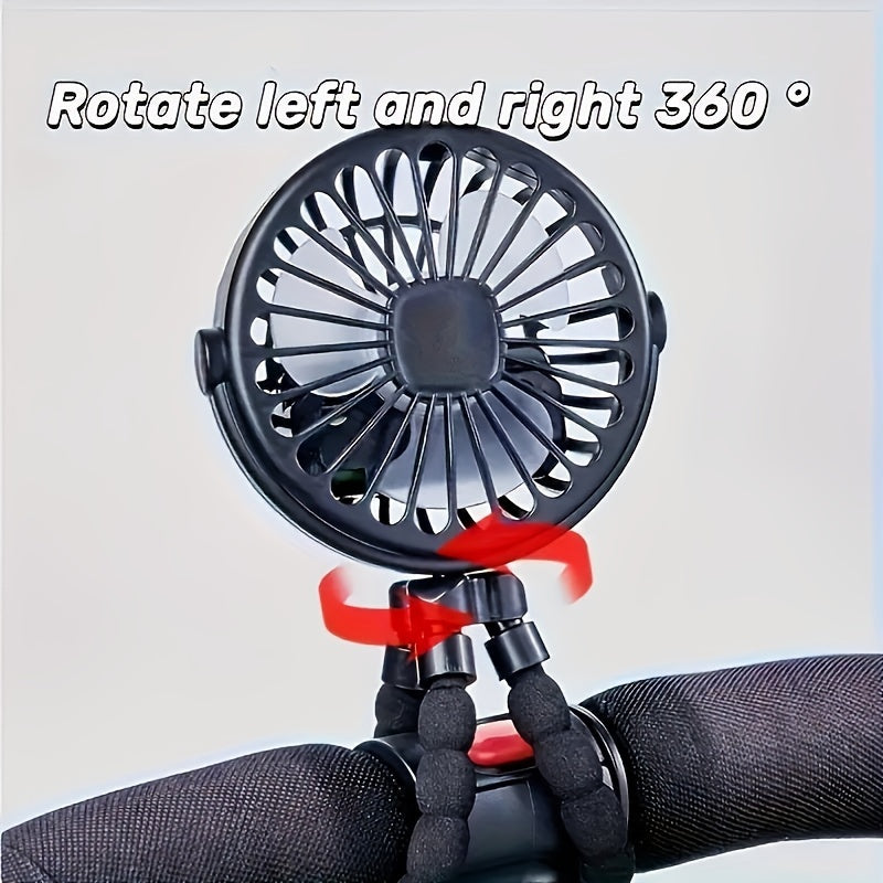 Get your hands on this versatile stroller fan that is bladeless, rechargeable, and handheld. With a compact folding design, this fan is perfect for outdoor use and can also be used as a silent table or desk fan. Its small size makes it convenient to