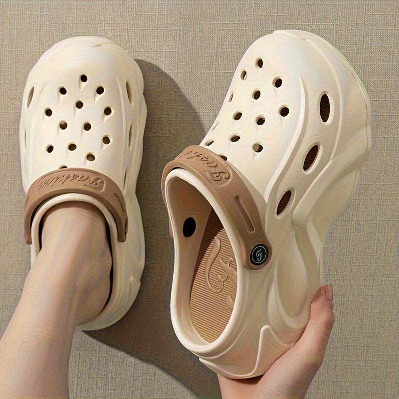 Breathable summer clogs for women in solid colors with closed toe design made of EVA material.