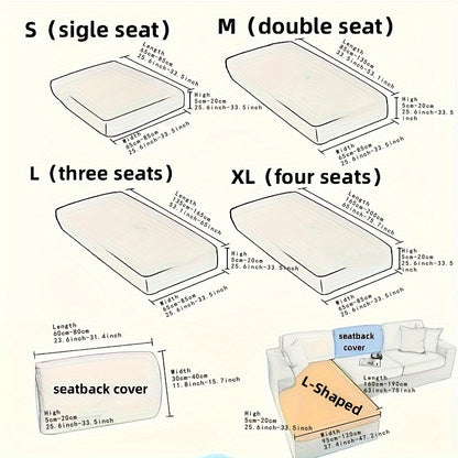 Kletka naqshli polar fleyts sofa qoplamasi, universal moslashuv, mashinada yuvish mumkin, ko'p maqsadli