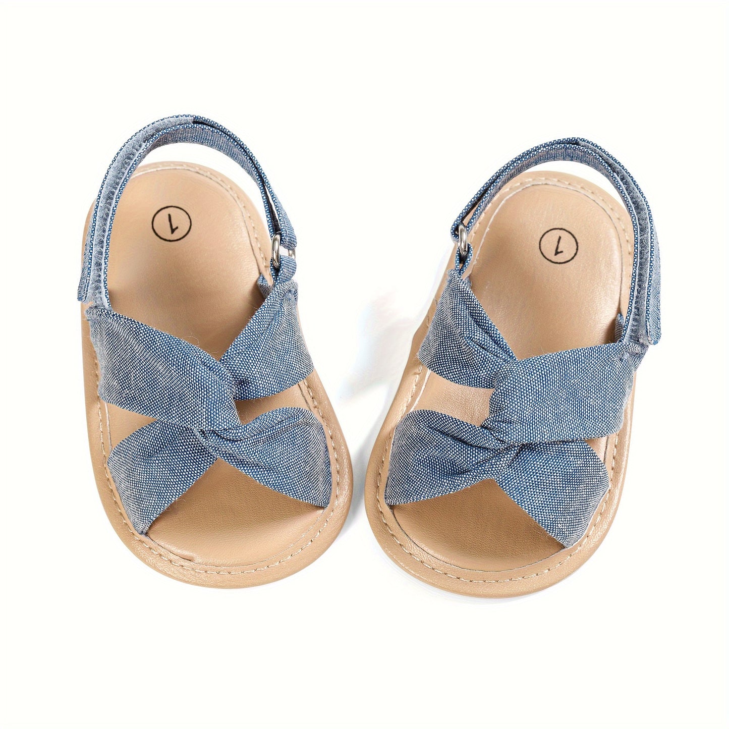 Breathable lightweight open toe sandals for baby girls, perfect for spring and summer walks.