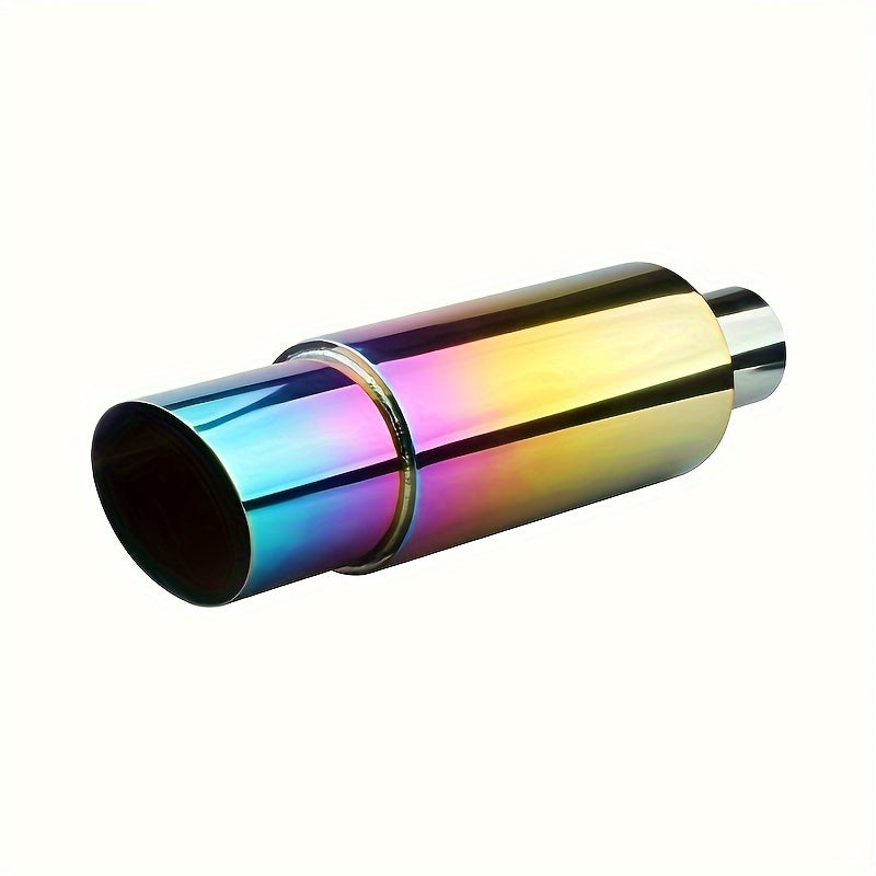 Universal stainless steel exhaust pipe for sports cars with loud sound.