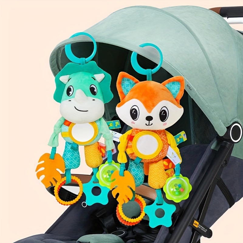 Plush Toys for Babies: Vibrant Hanging Toys with Rattles and Teethers - Perfect for Ages 0-3