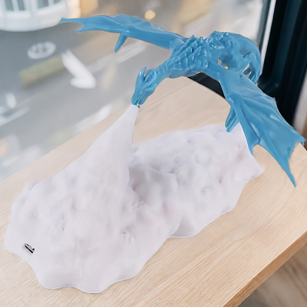 1 Fire Dragon Lamp: 3D Printed Volcano Dragon Night Light for Bedroom or Office.