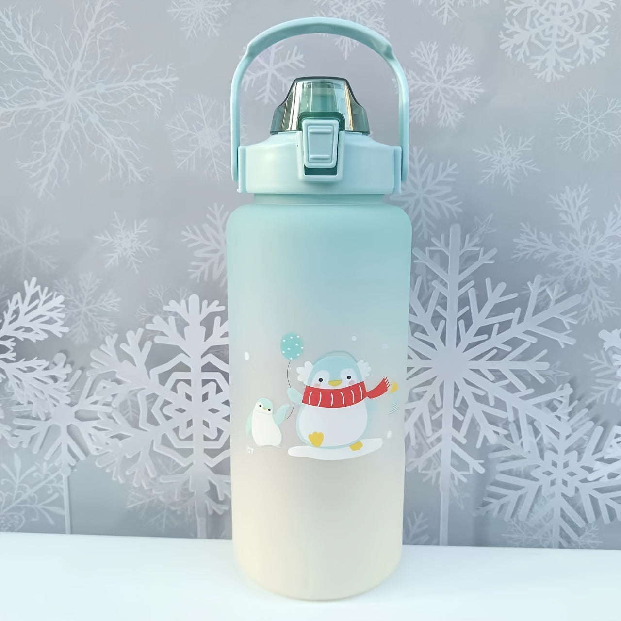 Cartoon cute sports water bottles in multiple sizes, ideal for gifts and use in various settings such as office, school, gym, and outdoor activities.