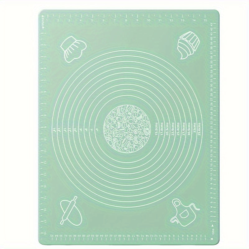 Premium silicone kneading mat, 70.0 x 50.04cm, non-stick, BPA-free, non-slip surface. Perfect for baking, pastry, pizza, cake making in kitchen or restaurant.