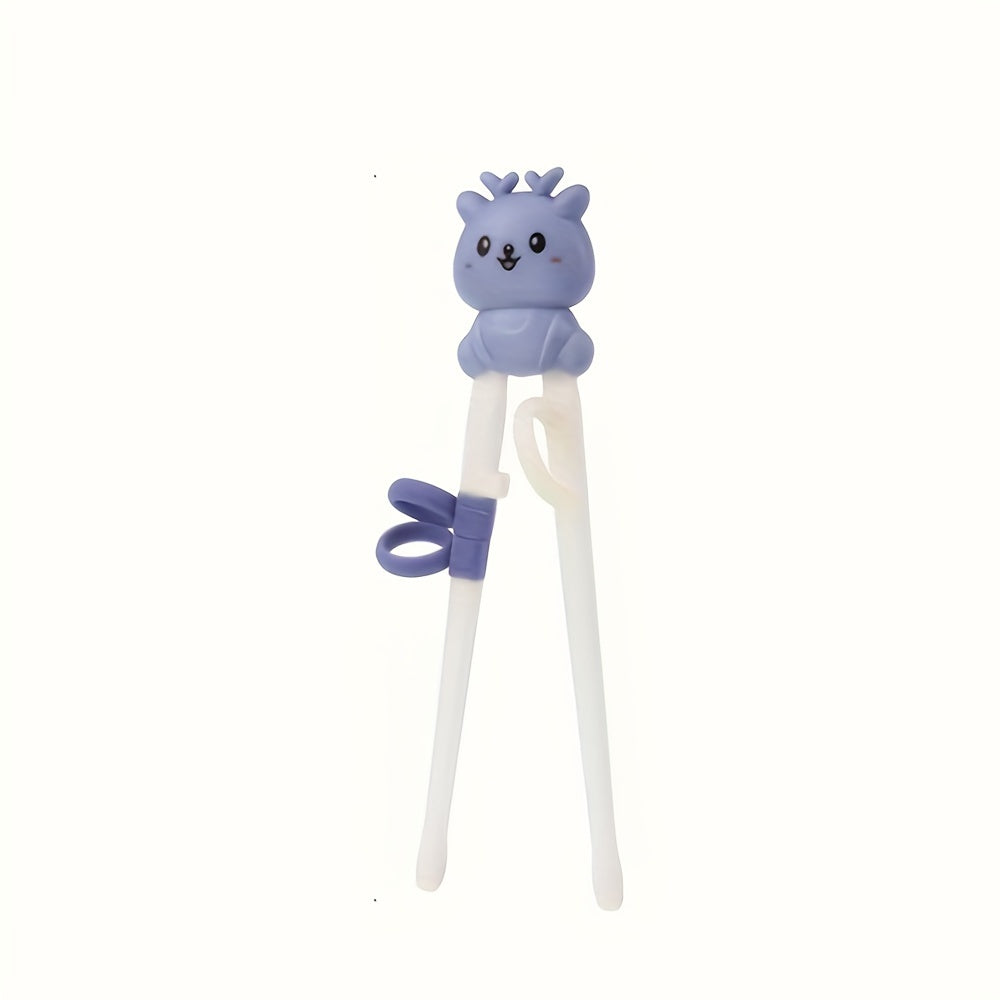 Cute cartoon animal training chopsticks for easy, non-slip, durable grip - great for beginners and everyday use. Ideal for holidays.