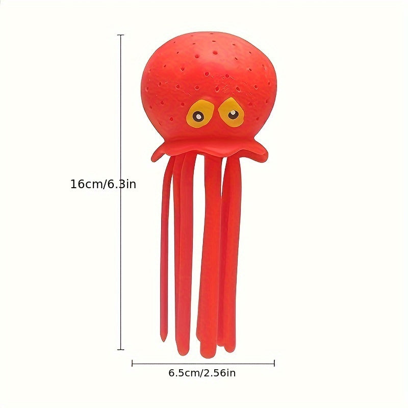 Summer Fun: Bathroom Octopus Grandchildren's Gift Water Spraying Doll Bath Toy, Flower Spray Octopus, Children's Stress Relief Toy