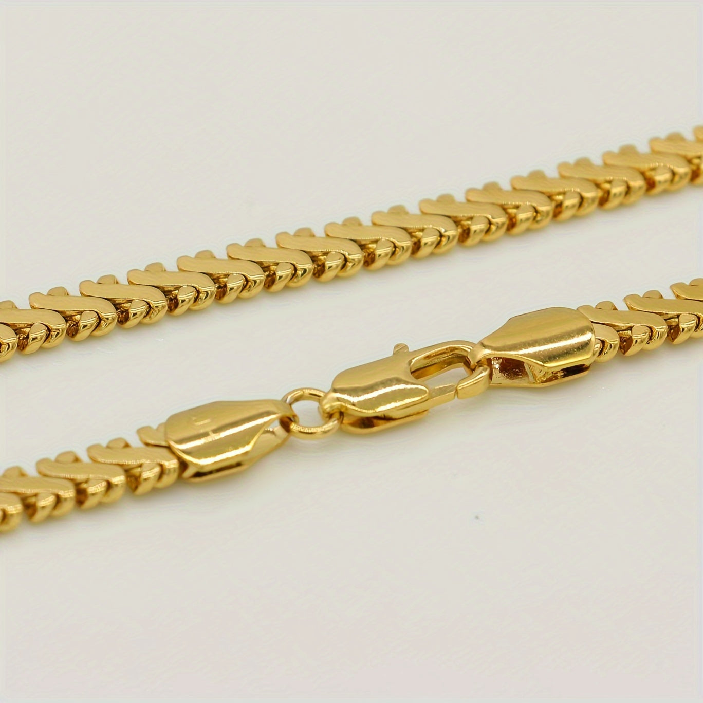 Adixyn Gold-Plated Brass Necklace with Hip-Hop Influence - 45.72cm Length, Ideal for Weddings and Casual Outfits