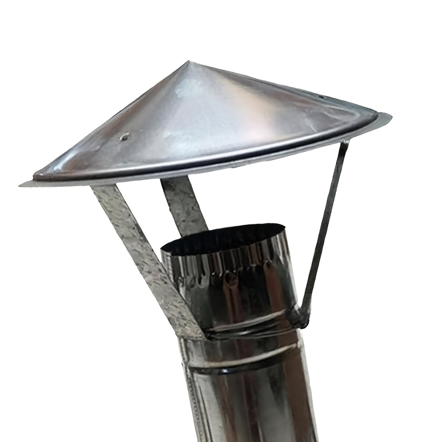 Stainless Steel Chimney Cover for Outdoor Garden Stoves: A Long-lasting Solution for Heat and Air Purification (Cover Only, Removable)