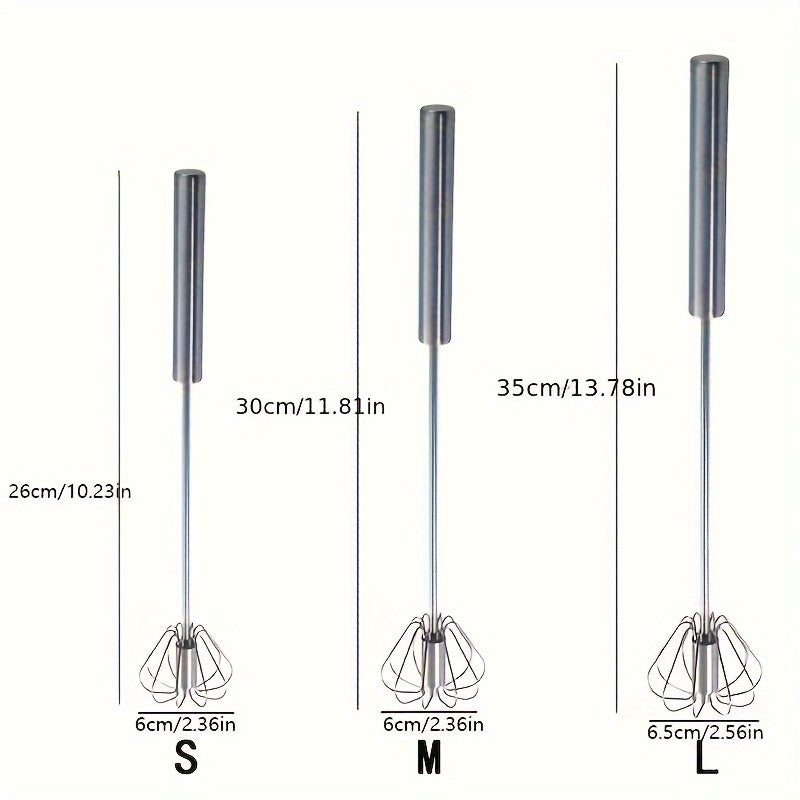 1pc Stainless Steel Whisk & Milk Frother for home baking and blending tasks. Perfect for Eid Al-Adha celebrations.