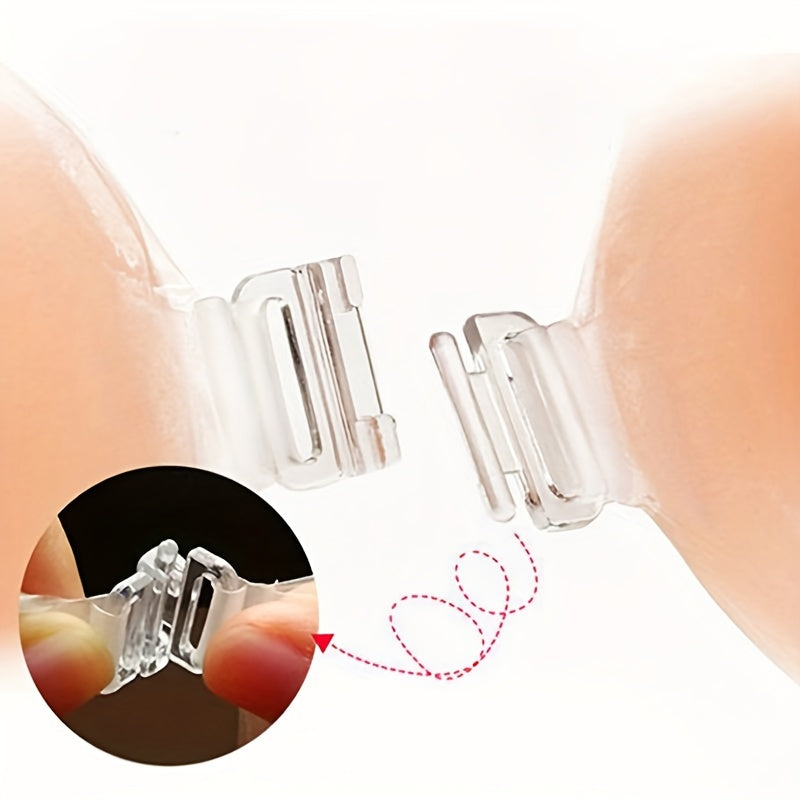 Reusable front buckle nipple covers for a strapless, invisible lift. Perfect for lingerie and underwear.