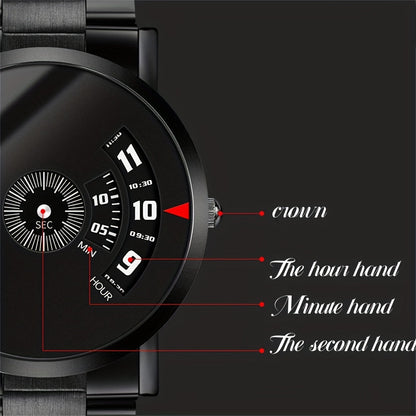 The new men's watch exudes sophistication and style, perfect for fashion-forward students and businessmen.